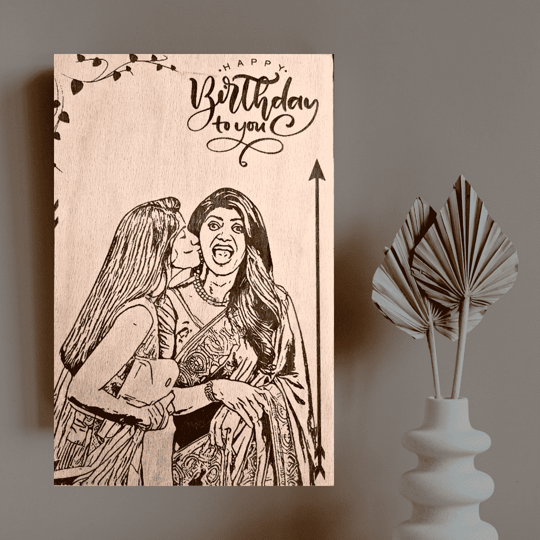 Personalized Engraved Wooden Photo Frame | Custom Memory Frame | 4x6 Inch Frame