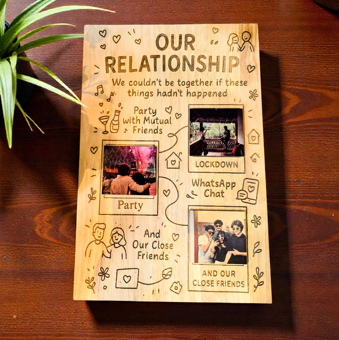 The Moments That Made Us – Personalized Couple Memory Frame