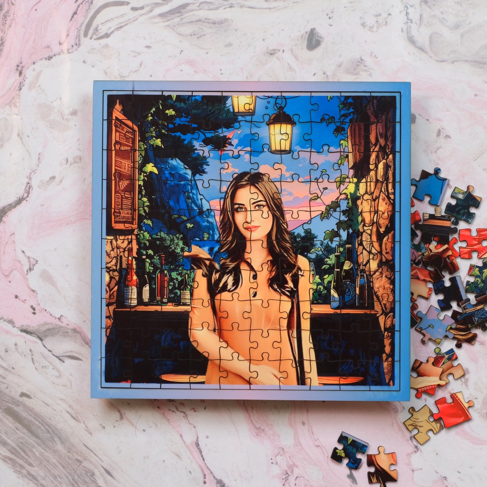 Personalized Puzzle Painting - Timeless Treasure | Framed Puzzle (Optional) | Wooden Puzzle