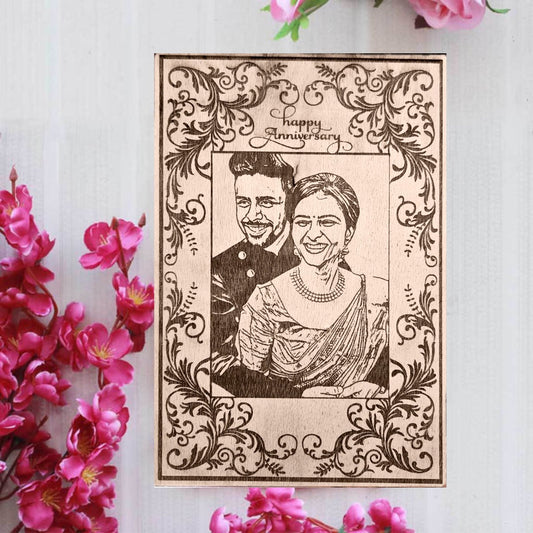 Wooden Engraved frame - Design 21