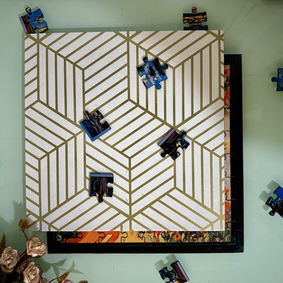 Personalized Puzzle Painting - Timeless Treasure | Framed Puzzle (Optional) | Wooden Puzzle