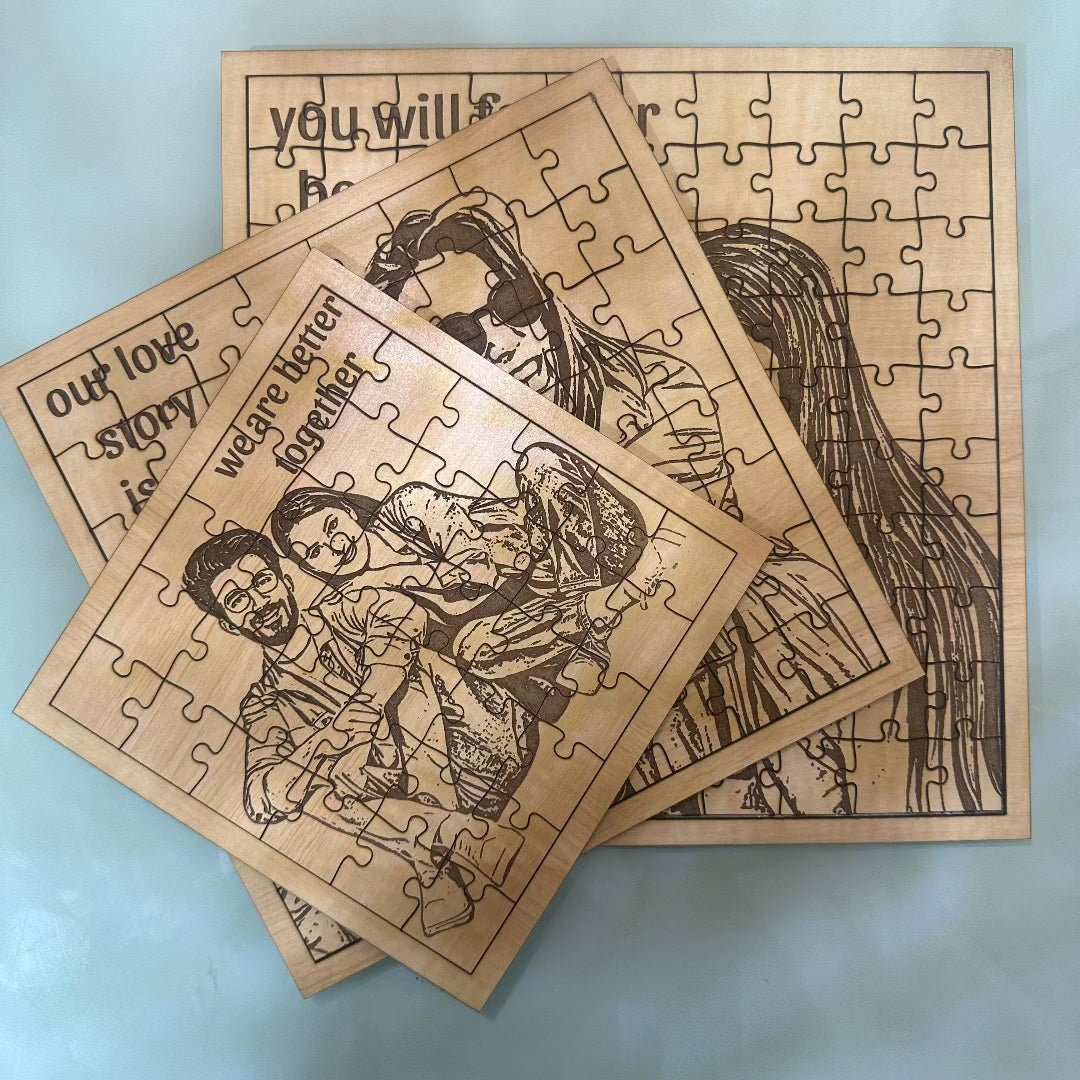 Customized Wooden Puzzle gift by Play Creative | Birthday Gift | Fun unique gift