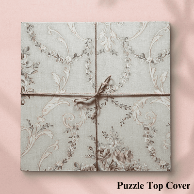 Personalized Puzzle Painting- Floral Fantasy | Framed Puzzle (Optional) | Wooden Puzzle