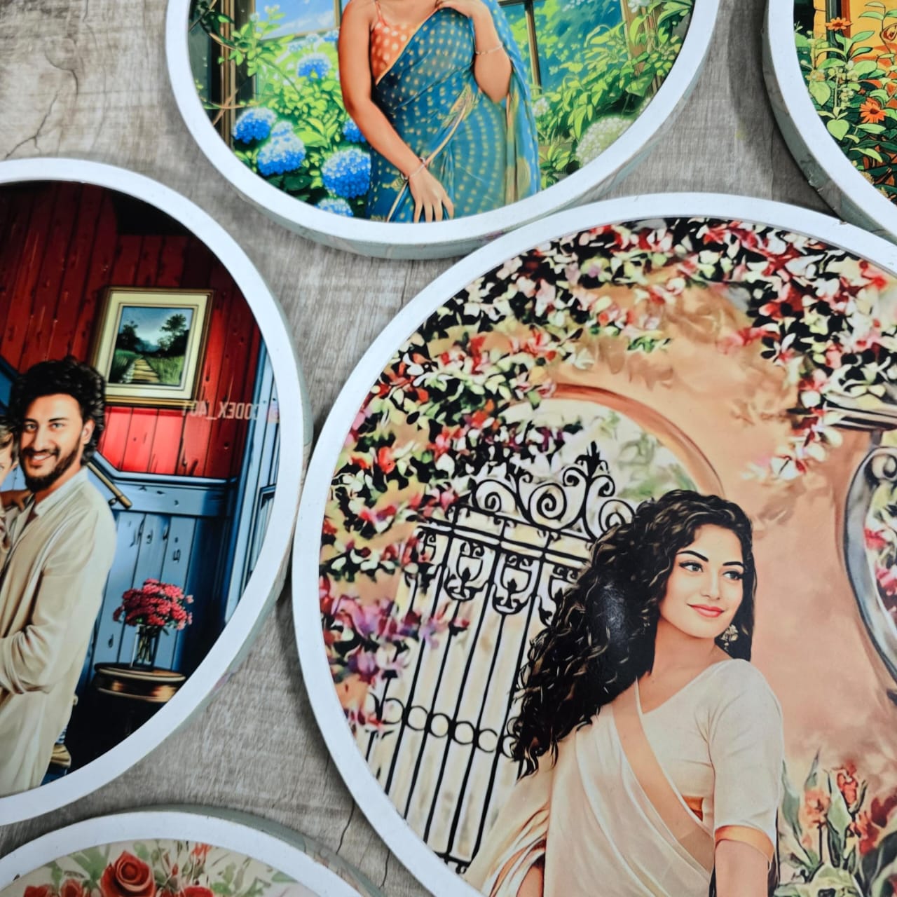 Wooden Painting Frame Circle (Garden Gateways)
