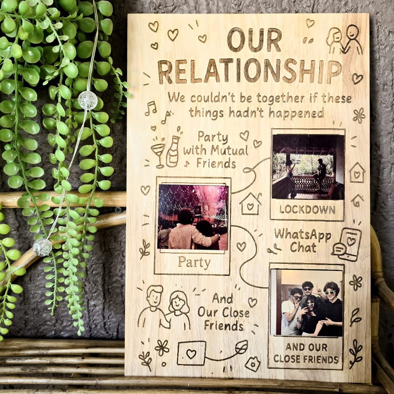 The Moments That Made Us – Personalized Couple Memory Frame