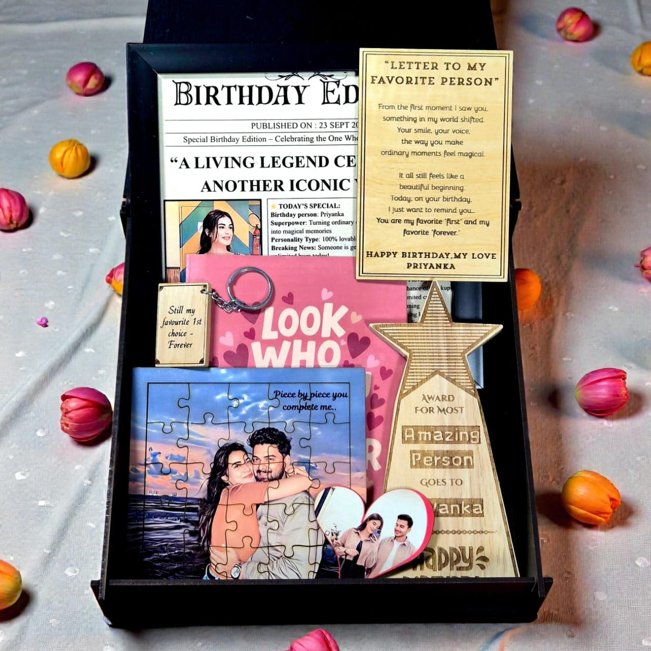 The Firsts Box | Personalized First Anniversary & Birthday Gift for Couples