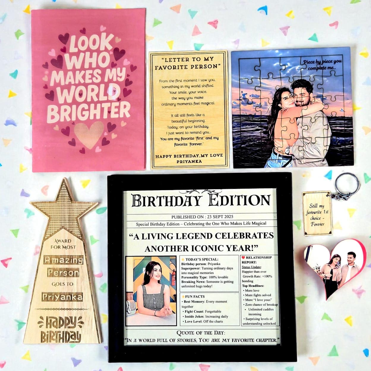 The Firsts Box | Personalized First Anniversary & Birthday Gift for Couples