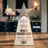 Personalized wooden appreciation trophy with custom name engraving in premium wooden finish