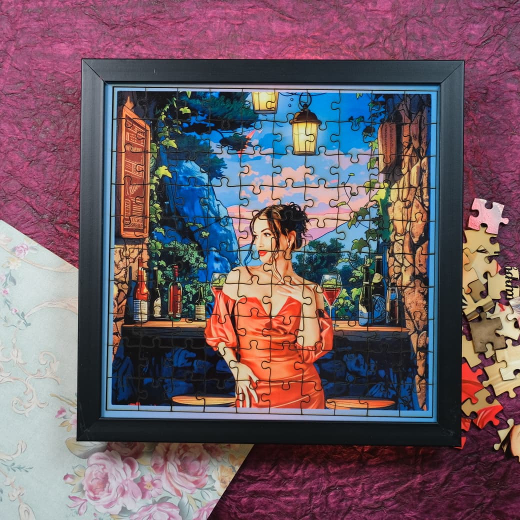 Personalized Puzzle Painting - Timeless Treasure | Framed Puzzle (Optional) | Wooden Puzzle