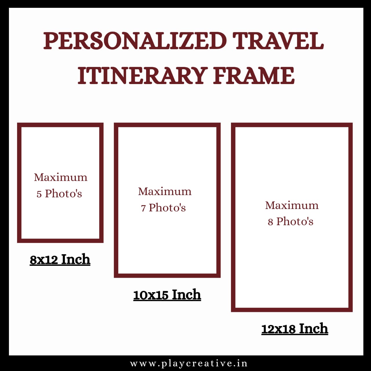 Personalized Travel Itinerary Wooden Frame | Custom Travel Souvenir Wall Decor