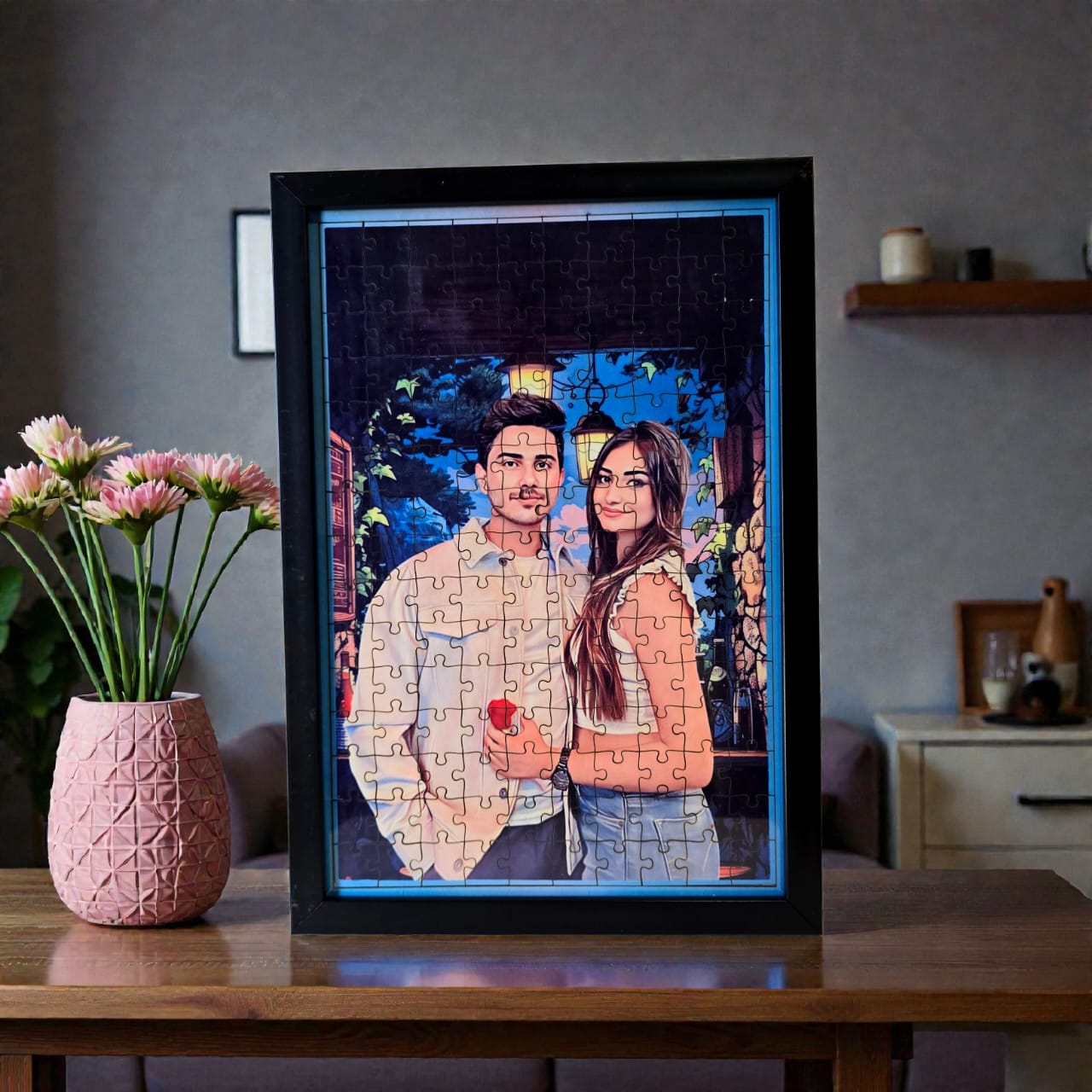 personalized wooden painting puzzle by Play Creative custom photo puzzle gift