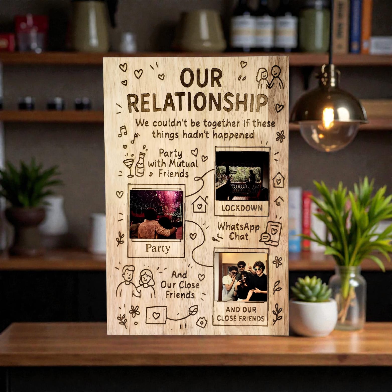 The Moments That Made Us – Personalized Couple Memory Frame