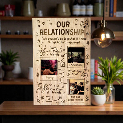 The Moments That Made Us – Personalized Couple Memory Frame