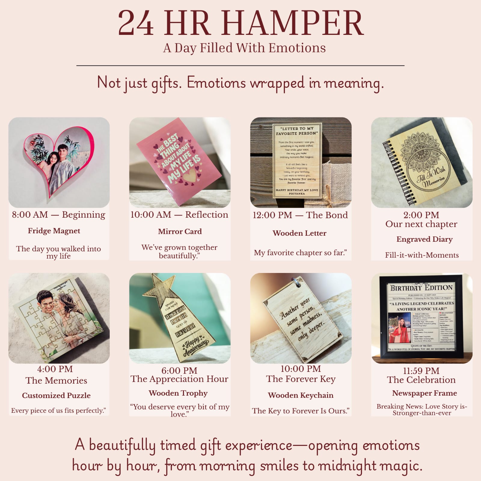 24 Hour Love Hamper | Personalized Romantic Gift for Couples