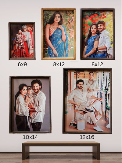 Personalized Wooden Painting Photo Frame - 6x9 Inch